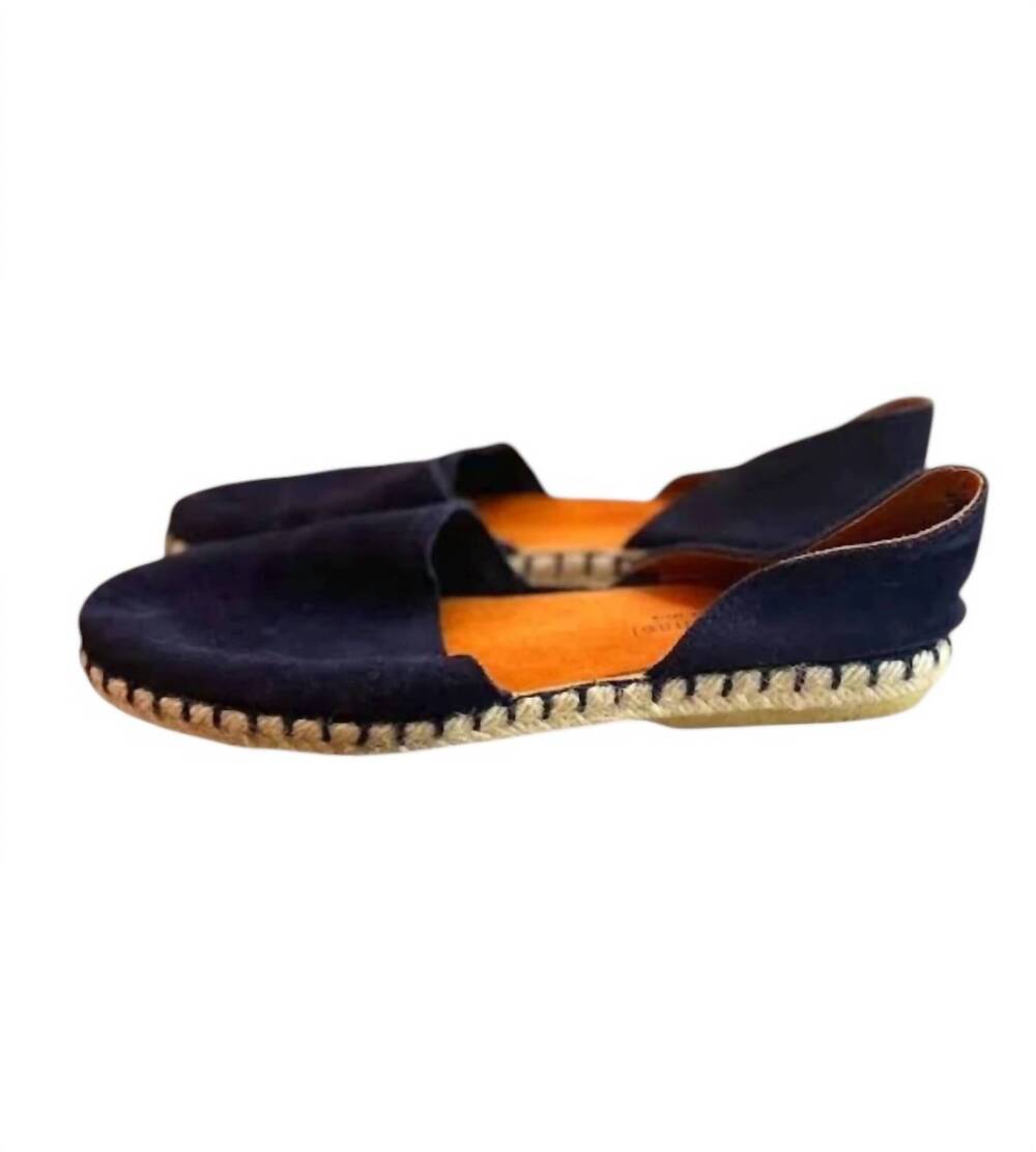 NEW ERIC MICHAEL women's olivia espadrilles shoes in navy